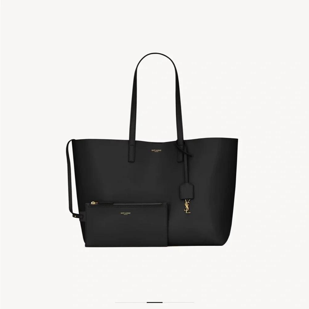 Saint Laurent Leather Shopping Tote - Picture 8 of 15